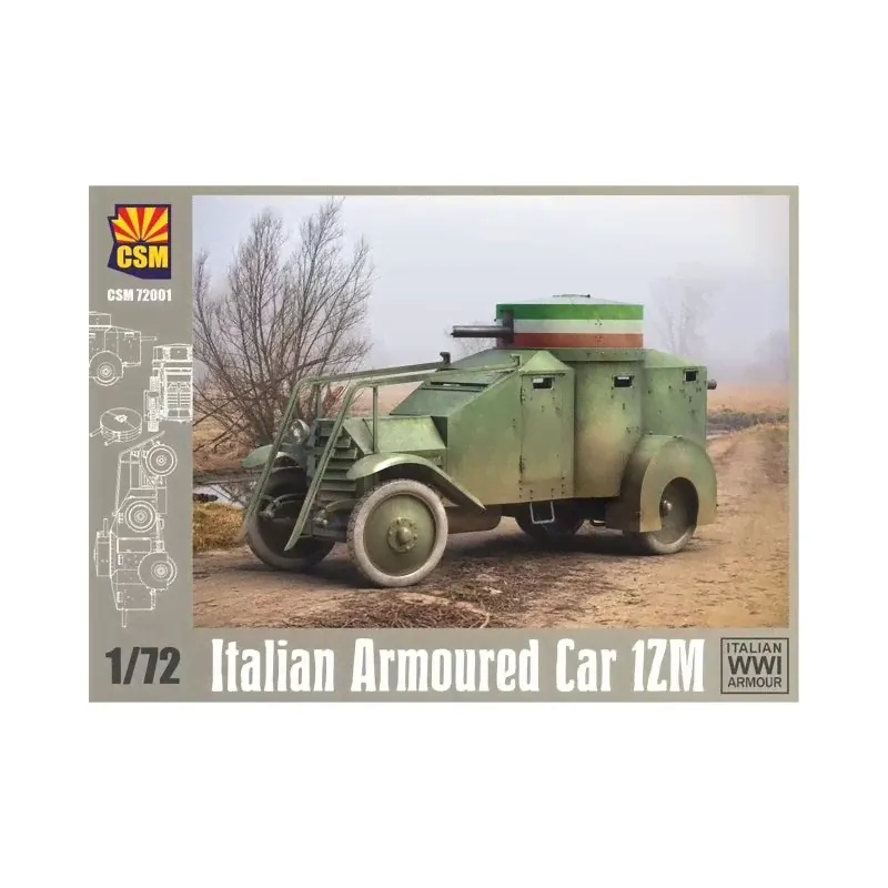 Copper State Models CSM72001 Italian Armoured Car 1ZM 1/72-1