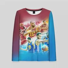 Лонгслив Golden State Warriors 7 Женский Длинный рукав 3D