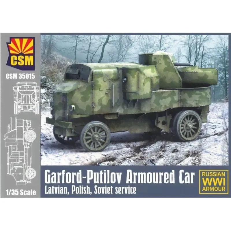 Copper State Models CSM35015 Бронеавтомобиль Garford-Putilov Latvian, Polish, Soviet Service 1/35-1